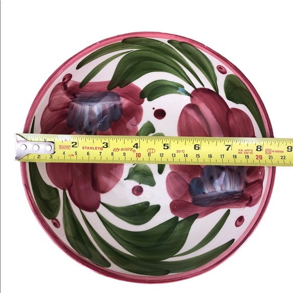 Hand Painted (in Spain) Bowls. Like New. No chips or cracks. Set of two. - Picture 3 of 6